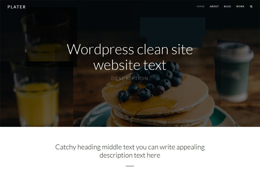 Plater - Clean Wordpress Theme