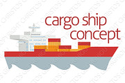 Logistics Cargo Container Ship