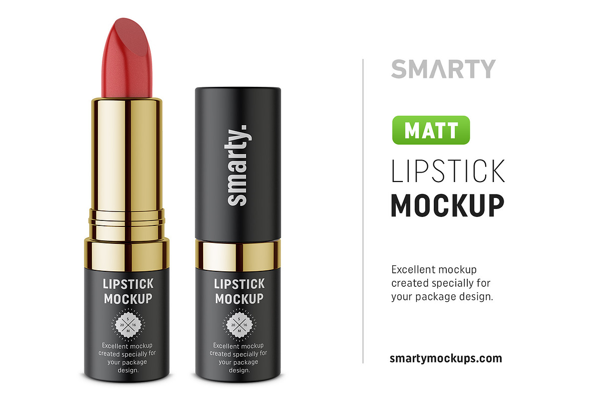 Matt lipstick mockup in Product Mockups - product preview 8