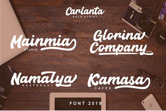 Carlanta Bold Script in Script Fonts - product preview 1