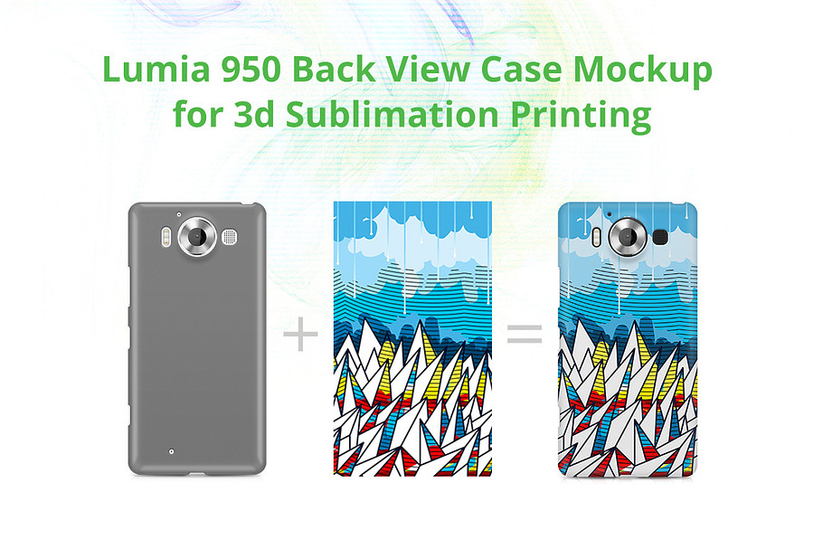 Lumia 950 3d Case Design Mock-up in Product Mockups - product preview 8