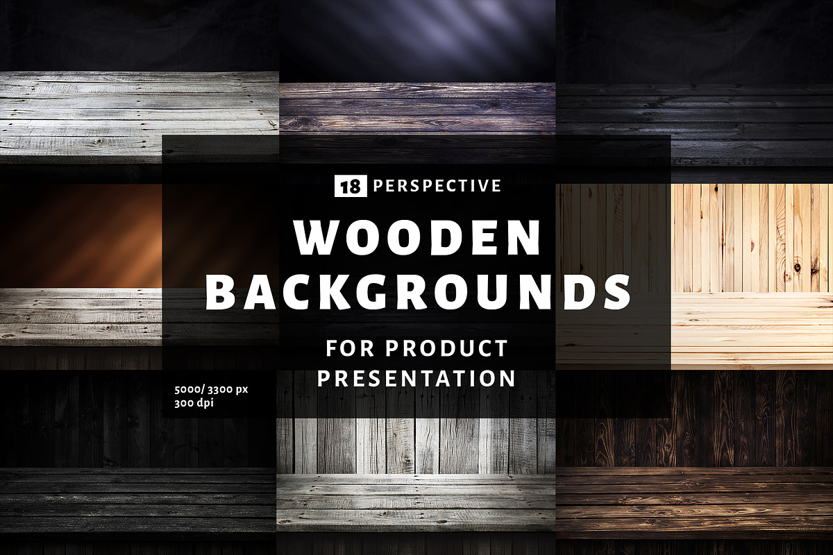 Perspective wooden backgrounds in Textures - product preview 8