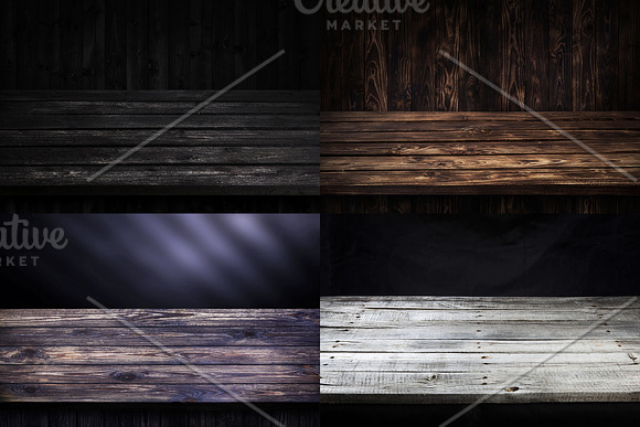 Perspective wooden backgrounds in Textures - product preview 1