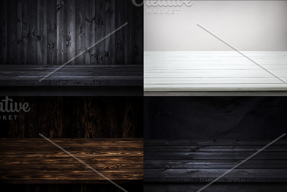 Perspective wooden backgrounds in Textures - product preview 3