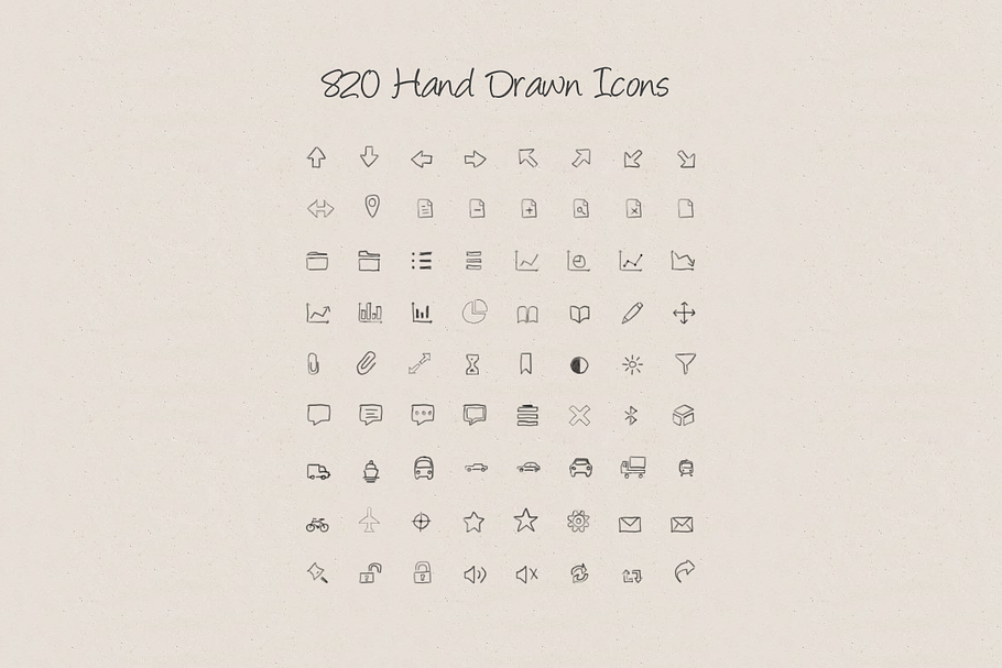 Hand Drawn Icons V.2 in Hand Drawn Icons - product preview 8