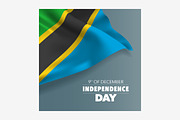 Tanzania independence day vector