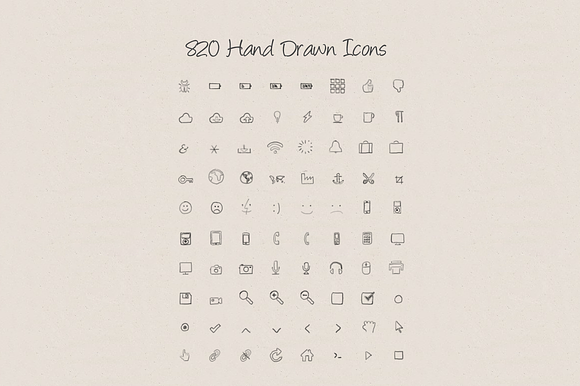 Hand Drawn Icons V.2 in Hand Drawn Icons - product preview 1