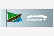 Tanzania independence day vector