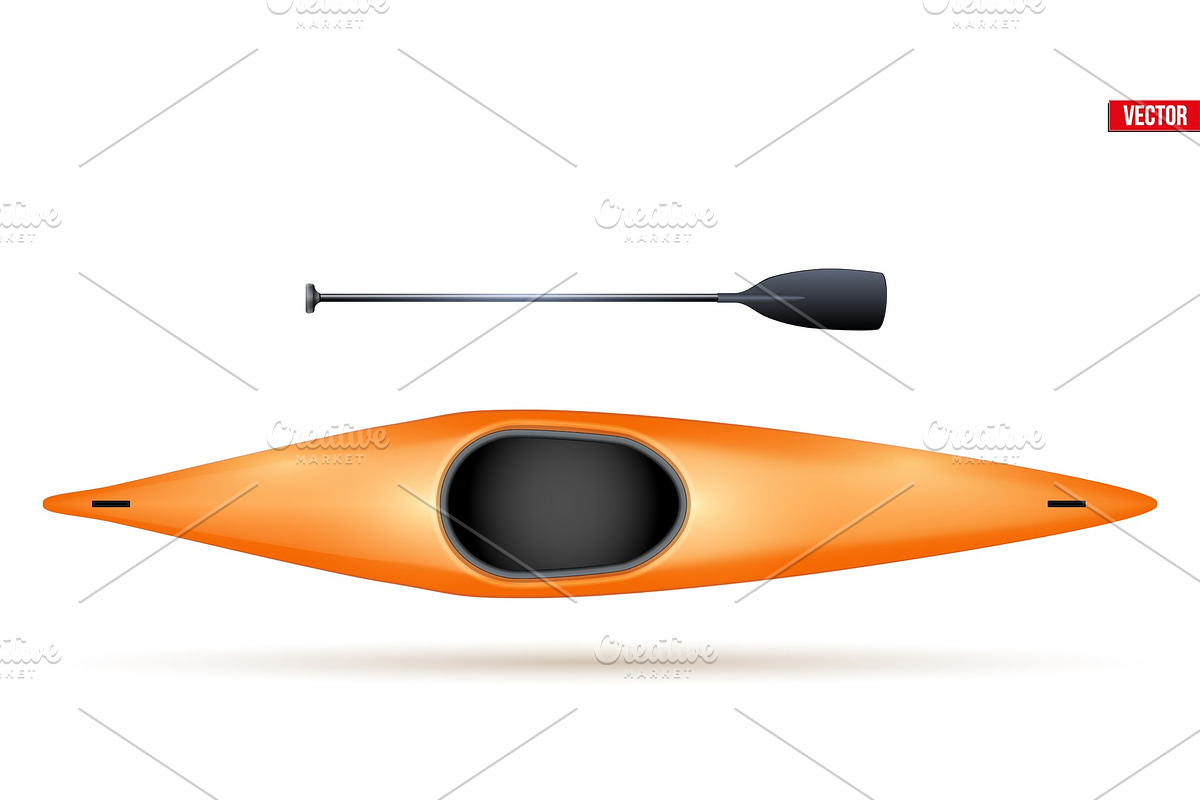 Slalom Single Canoe in Illustrations - product preview 8