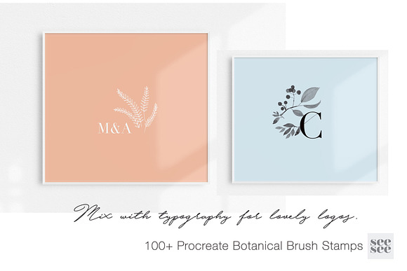100+ Botanical Procreate Brush Stamp in Add-Ons - product preview 3