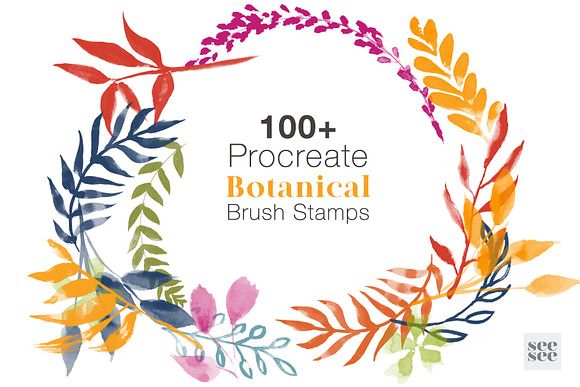 100+ Botanical Procreate Brush Stamp in Add-Ons - product preview 12