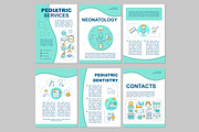 Pediatric services brochure template