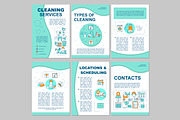 Cleaning services brochure template