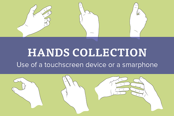50% OFF - Hands collection in Illustrations - product preview 2