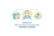 Pediatrician concept icon