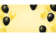 Black and Yellow Balloons