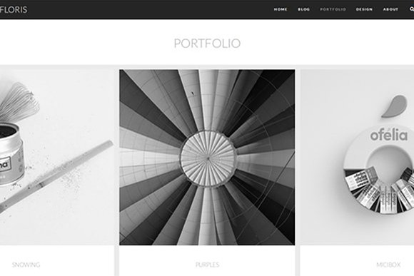 Floris - Black & White Photography in WordPress Photography Themes - product preview 1