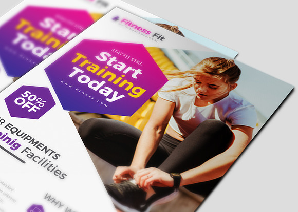 Fitness Flyer in Flyer Templates - product preview 3