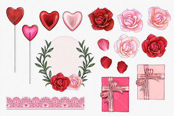 Sealed with Love Clipart Set in Illustrations - product preview 3