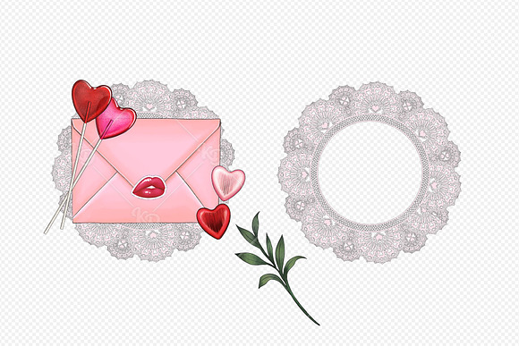Sealed with Love Clipart Set in Illustrations - product preview 5