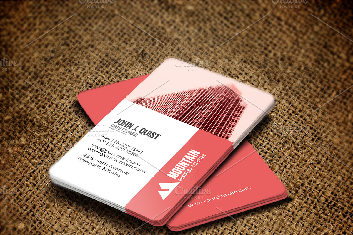 Construction Company Business Card in Business Card Templates - product preview 8