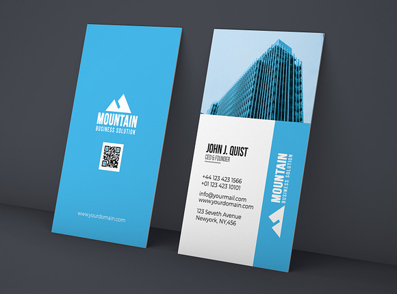 Construction Company Business Card in Business Card Templates - product preview 2