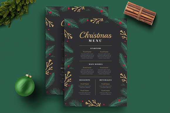 Special Christmas Menus in Flyer Templates - product preview 1