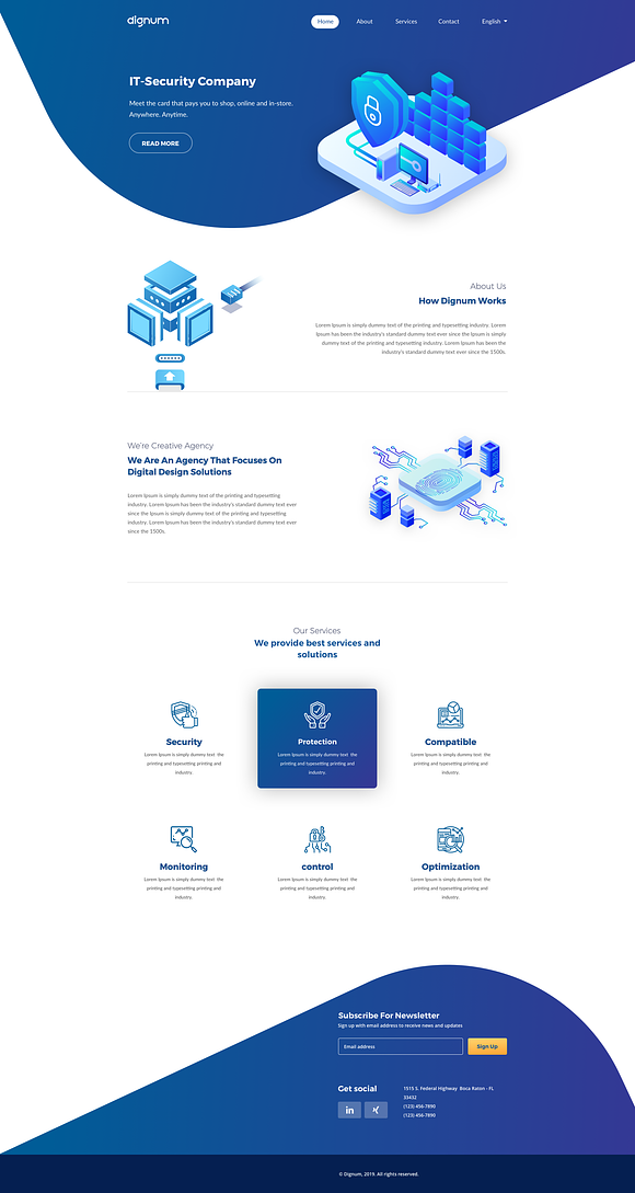 IT-Security Landing page in Landing Page Templates - product preview 5