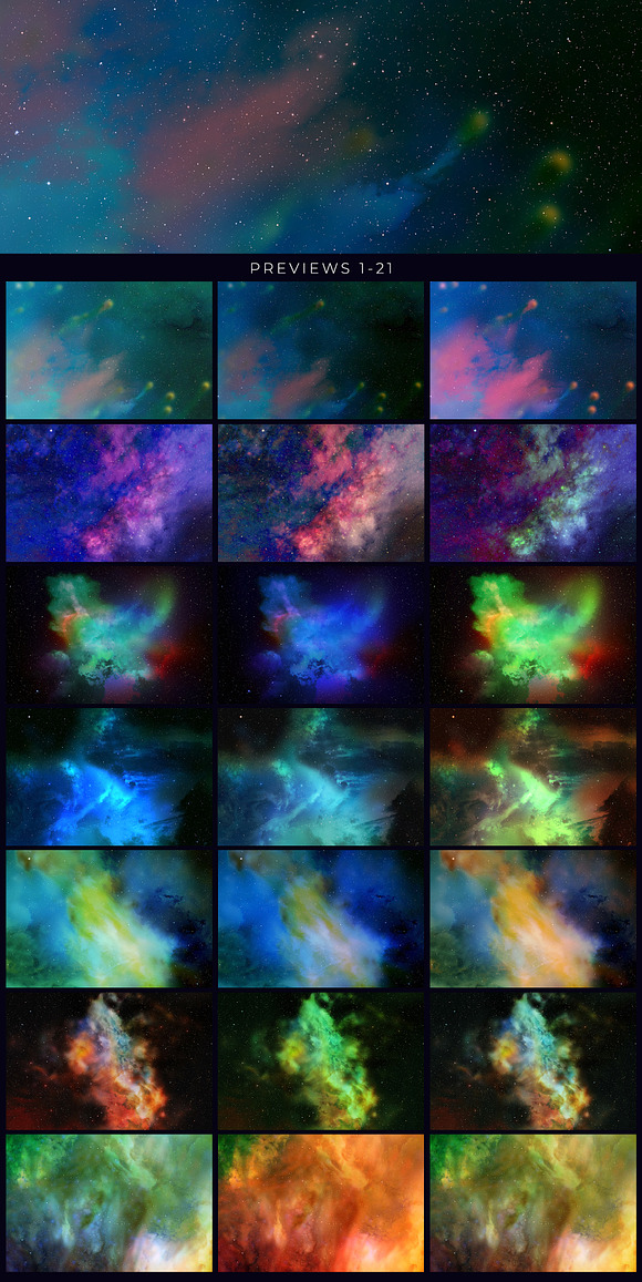 Nebula Backgrounds in Textures - product preview 8