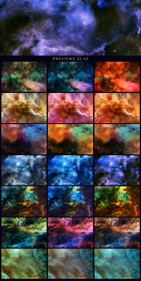 Nebula Backgrounds in Textures - product preview 9