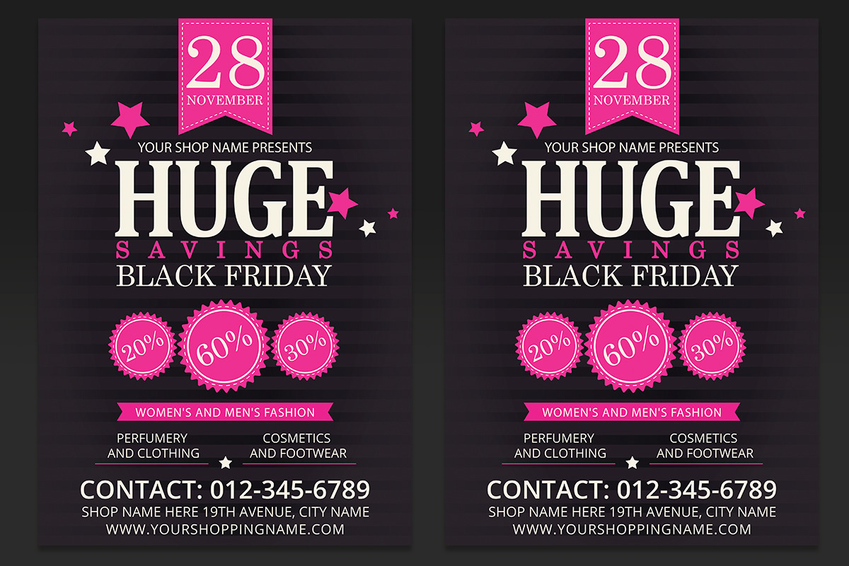 Black Friday Sales Flyer Template in Flyer Templates - product preview 8
