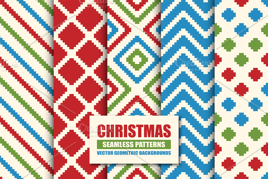 Textile seamless color patterns in Patterns - product preview 8