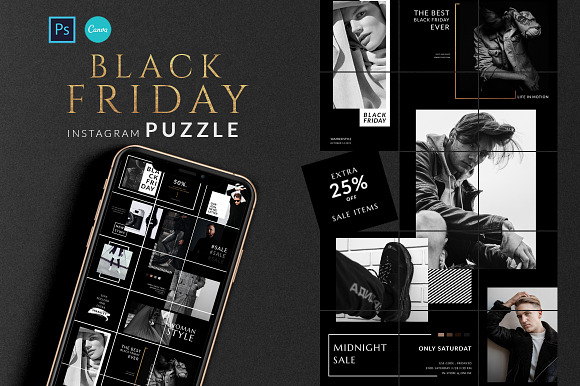 BUNDLE Black Friday Promotional Pack in Instagram Templates - product preview 22