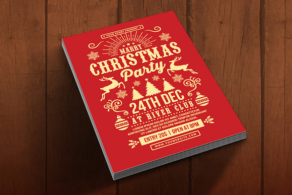 Christmas Party Flyer in Flyer Templates - product preview 2
