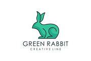 modern rabbit logos outline signs of