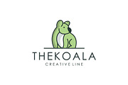 modern koala logos outline modern an