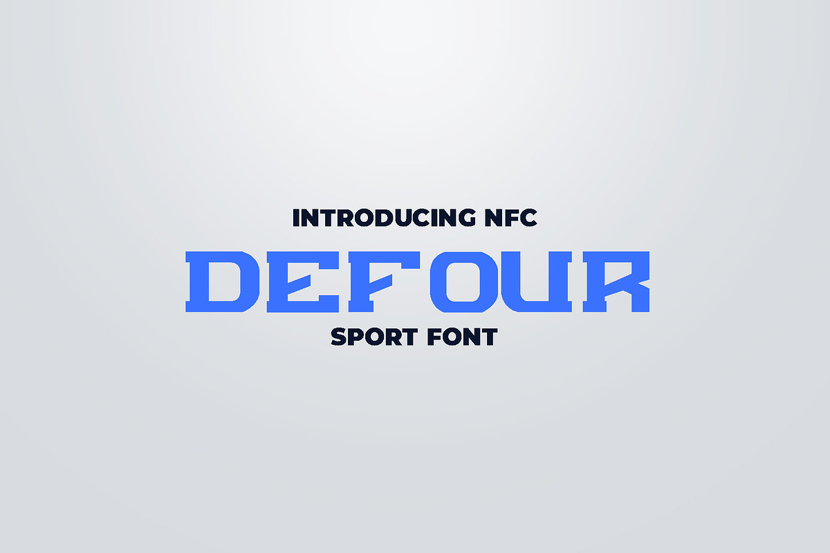 DEFOUR Sport Display Font in Display Fonts - product preview 8
