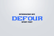 DEFOUR Sport Display Font
