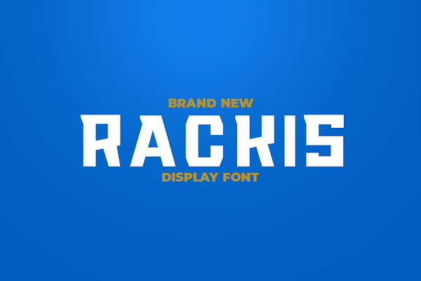 RACKIS Displat Font