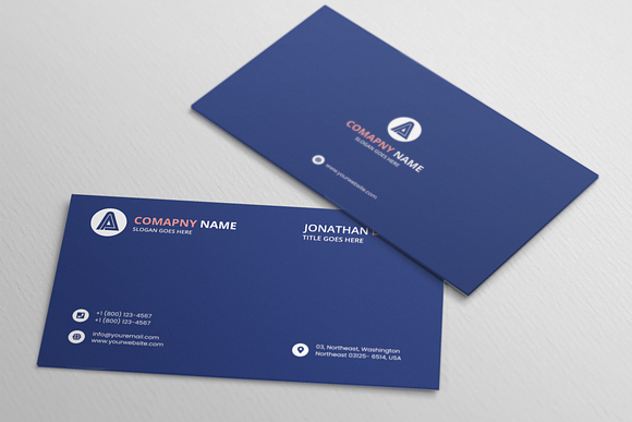 Minimal Business Cards in Business Card Templates - product preview 4