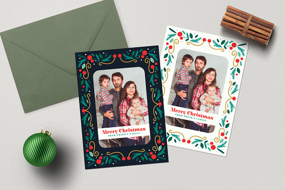 Christmas PhotoCards +Instagram Post in Postcard Templates - product preview 1