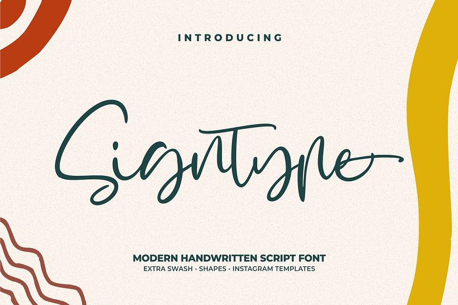 Signtype - Modern Handwritten in Script Fonts - product preview 8