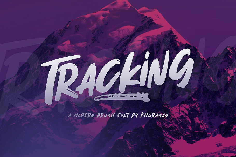 Tracking Brush Font in Script Fonts - product preview 8