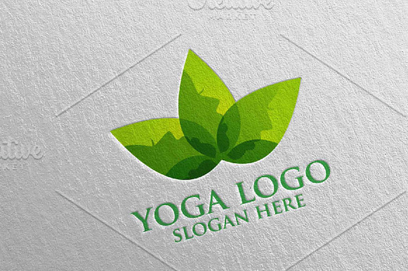 Yoga and Spa Lotus flower logo 2 in Logo Templates - product preview 1