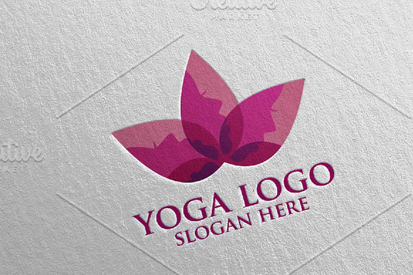 Yoga and Spa Lotus flower logo 2 in Logo Templates - product preview 2