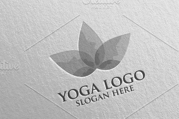 Yoga and Spa Lotus flower logo 2 in Logo Templates - product preview 4