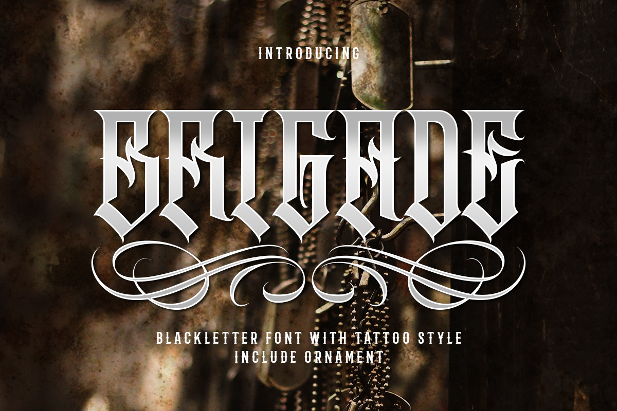 Brigade in Blackletter Fonts - product preview 8