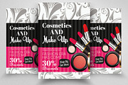 Cosmetics & Make Up Discount Flyer