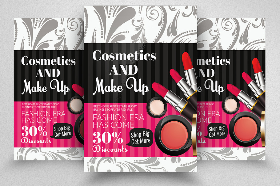 Cosmetics & Make Up Discount Flyer in Flyer Templates - product preview 8