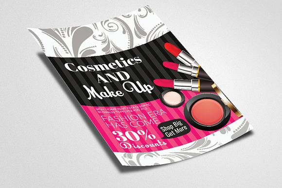 Cosmetics & Make Up Discount Flyer in Flyer Templates - product preview 1